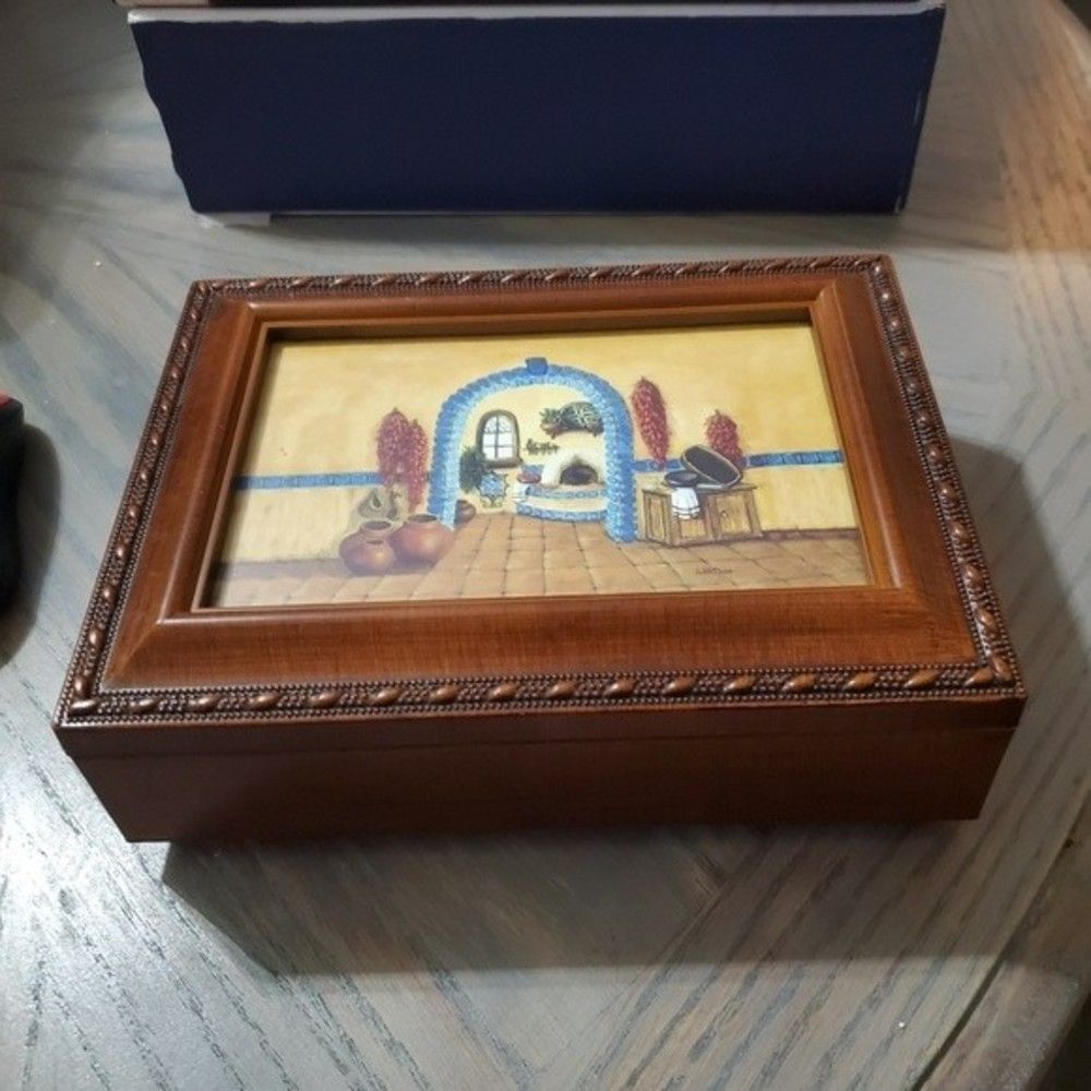 Judith Durr “Home on the Range” Signed Music Box – Southwestern Artist Decor 🎵
